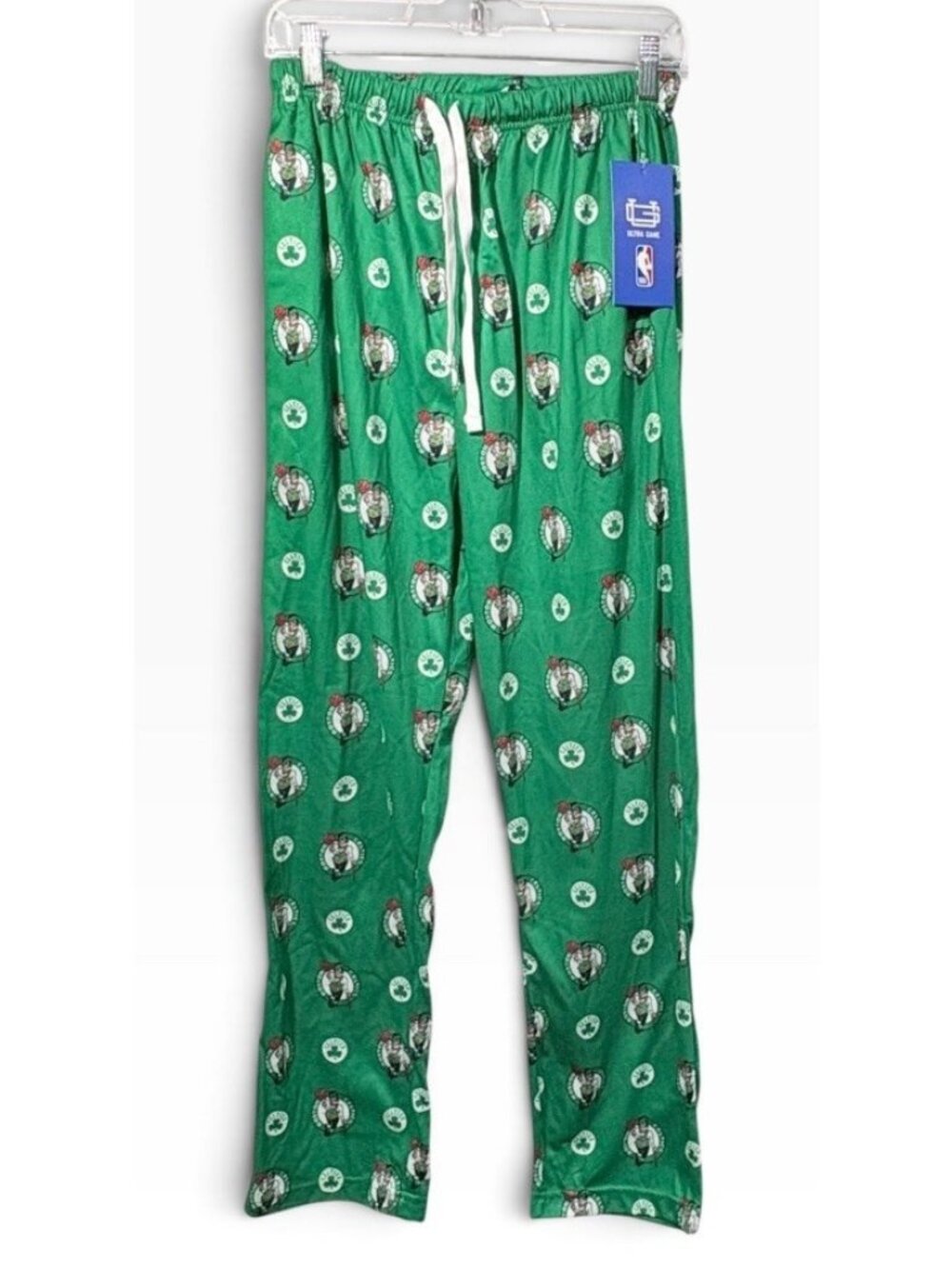 NBA Boston Celtics Mens Sz S Green Pajama Pants Lounge Pants All Over Print NWT